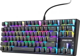 PREYON Blue Blitz Claw Gateron Blue / Herná klávesnica / Drôtová / US layout / RGB (PBBC87B)
