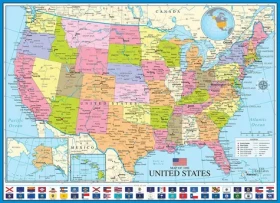 EUROGRAPHICS Puzzle Politická mapa USA