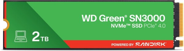 WD SSD Green SN3000 2TB NVMe PCIe G4 216uts