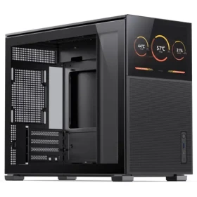 Jonsbo D31 MESH Screen TG čierna / mATX / 1x USB-A 3.2 / 1x USB-C 3.2 / bez zdroja / priehľadná bočnica (D31 MESH BLACK SC)