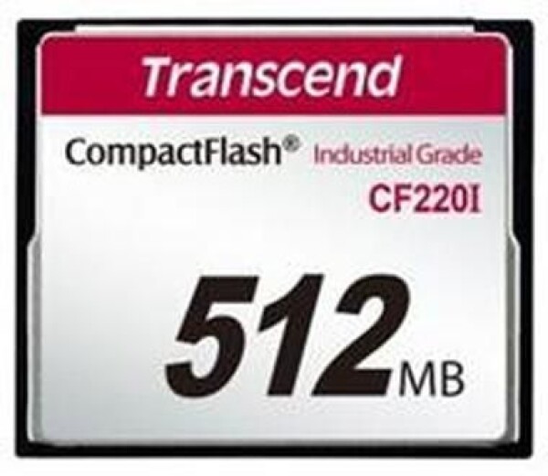 Transcend Compact Flash karta 512MB / pre priemyselné využitie (TS512MCF220I)