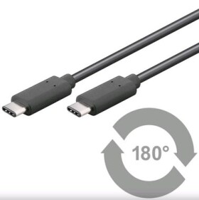 PremiumCord prepojovací kábel USB 3.1 konektor C samec - USB 3.1 konektor C samec 1m (ku31cc1bk)