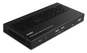 Lindy 38397 / IP dekodér HDMI a USB / 4K30 / Multicast / Videowall / PoE (38397)