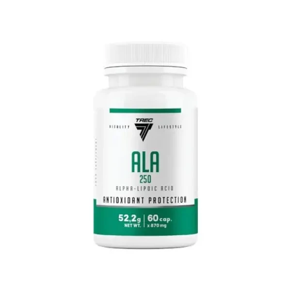 Trec Nutrition ALA 250 - kyselina alfa-lipoová - 60 kapsúl (5902114017101)