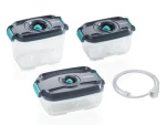 Leifheit 03233 Set vákuovacích dóz / 500 ml + 800 ml + 1.4 l (03233)