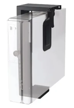Neomounts CPU-D075BLACK čierna / držiak mini pc pod stôl / výška skrine 20-36 cm / šírka skrine 5-10 cm / nosnosť 10 kg (CPU-D075BLACK)