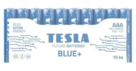 TESLA BLUE+ Zinc Carbon / Batéria mikrotužková AAA (R03) / 10 ks / fólia (15031010)