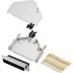 Encitech DTZK37-DBCP-K 6355-0050-04 sada D-SUB kolíkové lišty 180 ° Pólov: 37 krimpované 1 ks; 6355-0050-04