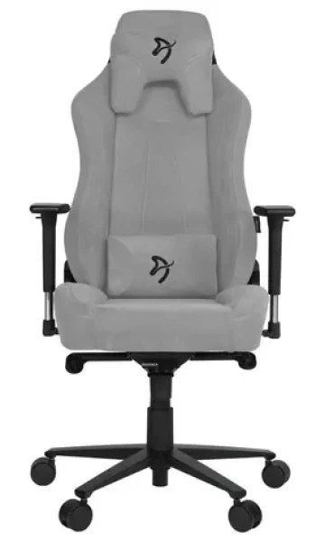 AROZZI VERNEZZA Soft Fabric herná stolička šedá-čierne logo / 134 - 143 cm / látková / 145 kg (VERNAZZA-SFB-LG)