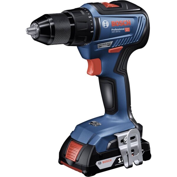 BOSCH GSR 18V-55 - bez aku / Aku Vŕtací skrutkovač / 18V / 13mm skľučovadlo / 1800 ot-min / 55 Nm / bez Aku (06019H5202)