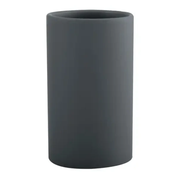 Spirella TUBE-Matt kelímok na kefky matne tmavo šedý / keramika (7610583210999)