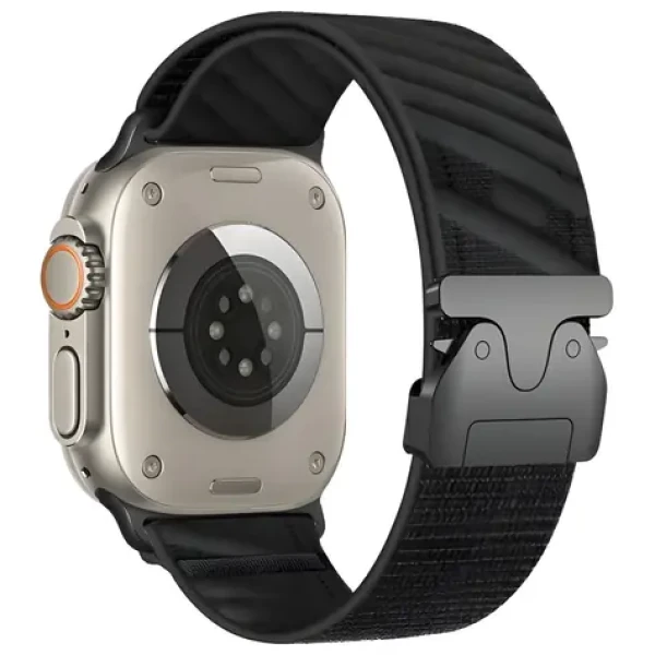 Beline Oblique čierna / Remienok pre Apple Watch / 42/44/45/49mm / nylonový
