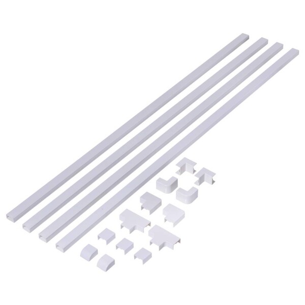 Sygonix SY-6737520 káblová lišta spojovací kus (d x š x v) 1000 x 24 x 15 mm 1 sada biela; SY-6737520