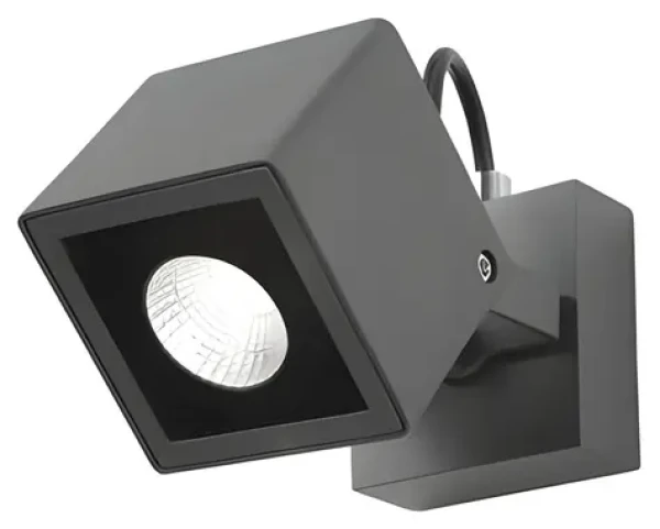 Nova Luce FOCUS šedá / Nástenné svietidlo / 6 W / IP54 (752470)