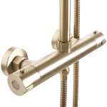REA - Sprchová sada s termostatom Bliss brush gold REA-P8413