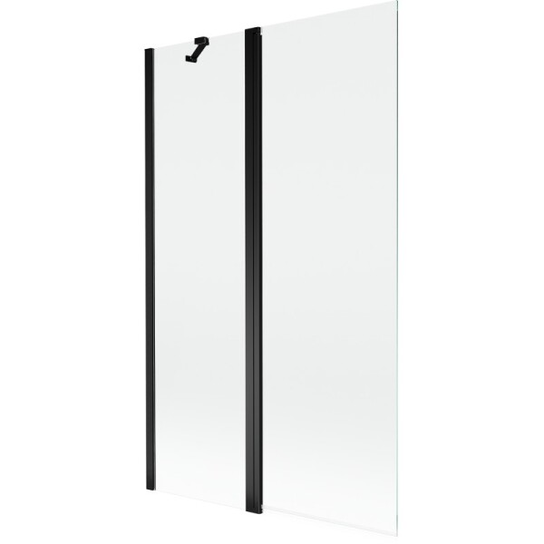 MEXEN - MIST vaňová zástena 110x150 cm 6mm f+s, čierna, číra 8A9-110-011-70-00