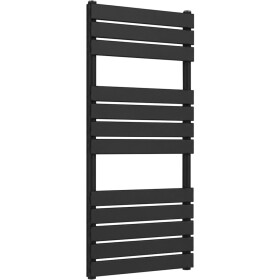 CERANO - Kúpeľňový radiátor Claude - bočné pripojenie - 575 W - čierna matná - 1200x500 mm CER-429658