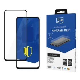 3mk HardGlass Max pre XIAOMI Redmi 12 čierna / Tvrdené sklo / Celoplošné / Vystužené