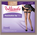FASCINATION UP 15 DEN samodržiace pančuchy - BELLINDA M černá