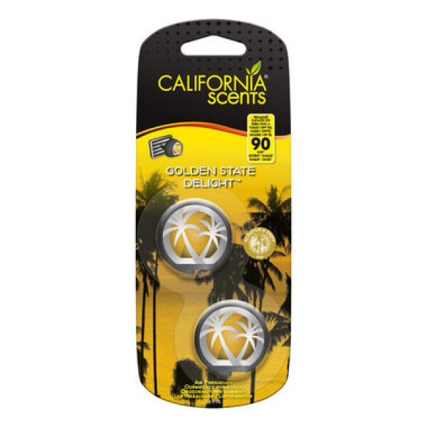 California Scents Mini Diffuser Golden State Delight / Vôňa do auta / Gumové medvedíky / až 45 dní (7638900852608)