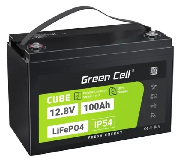 Green Cell LiFePO4 batéria 12.8V / Batéria do UPS / 100 Ah / 1280 Wh / max. 150 A (LFPGC12V100AH)