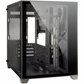 Inter-tech C-501 Aspect čierna / Skriňa / Midi-Tower / micro ATX, Mini-ITX / bez zdroja (88881361)