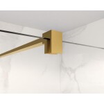 HOPA - Walk-in sprchovací kút LAGOS GOLD NEW 200 - Farba rámu - Zlatá, Rozmer A - 140, Rozmer C - 200, Výplň - Číre bezpečnostné sklo - 8 mm BCLAGO14BGCN2