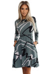 Dámske šaty 576-1 - NUMOCO Zelená 2XL/3XL