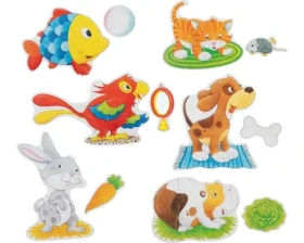 GOKI Puzzle Domáci miláčikovia 6v1
