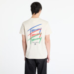 Tričko Tommy Jeans Regular Twisted Sign Tee Beige M