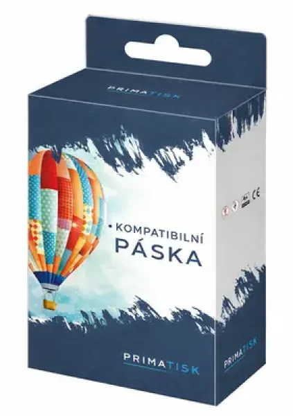 PrimaTisk Kompatibilná páska TZe-FX641 pre Brother 18mm čierna tlač/žltý podklad / flexibilná (1074)