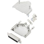 TRU COMPONENTS TCMHDM25DMSK 7709744 sada D-SUB zásuvková lišta 180 ° Pólov: 25 spájkovaný 1 ks; 7709744