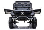 Mamido Detské elektrické autíčko Mercedes Unimog 4x4 čierne