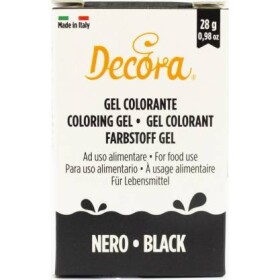 Gélová farba čierna 28 g - Decora - Decora