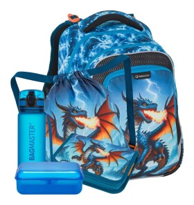 Školský set Bagmaster LUMI 26 D Set L Dragon