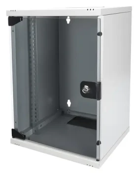 Digitus DN-10-09U sivá / Nástenný rozvádzač / 10" / 9U / 464x312x300 mm (DN-10-09U)