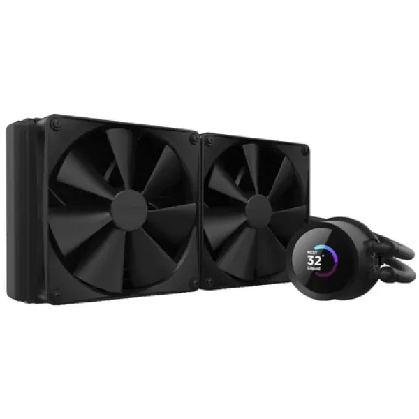 NZXT Kraken 280 čierna / 2x 140mm / Fluid Dynamic Bearing / 32.1 dB @ 1500 RPM / 99.68 CFM / AMD + Intel (RL-KN280-B1)