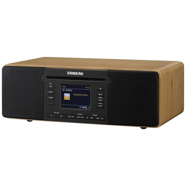 Sangean DDR-66 BT internetové CD-rádio internetové, DAB+, FM CD, USB, SD, AUX, Bluetooth, internetové rádio funkcia záznamu, funkcia alarmu čierna, vlašský; A500477