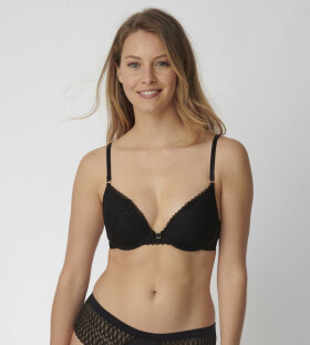 Push-up podprsenka Aura Spotlight WHU čierna - Triumph BLACK 70E