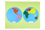 Moyo Montessori Moyo Montessori Puzzle - mapa sveta - bez rámčeka