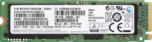 HP Z Turbo Drive 512GB M.2 2280 PCI-E x4 Gen3 NVMe (1PD60AA)