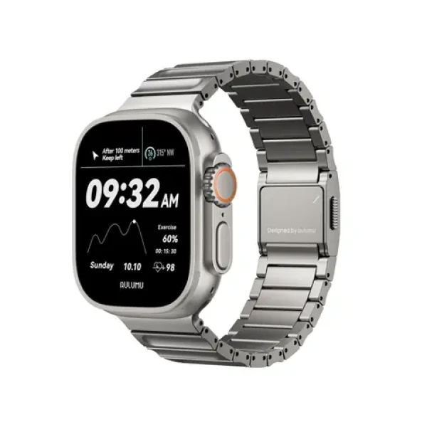 Aulumu C01 Hi-Per Titanium remienok Apple Watch 49mm/46mm/45mm/44mm/42mm, Titanium (6975941662034)