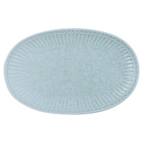 GREEN GATE Oválný tanier Alice Ice Blue