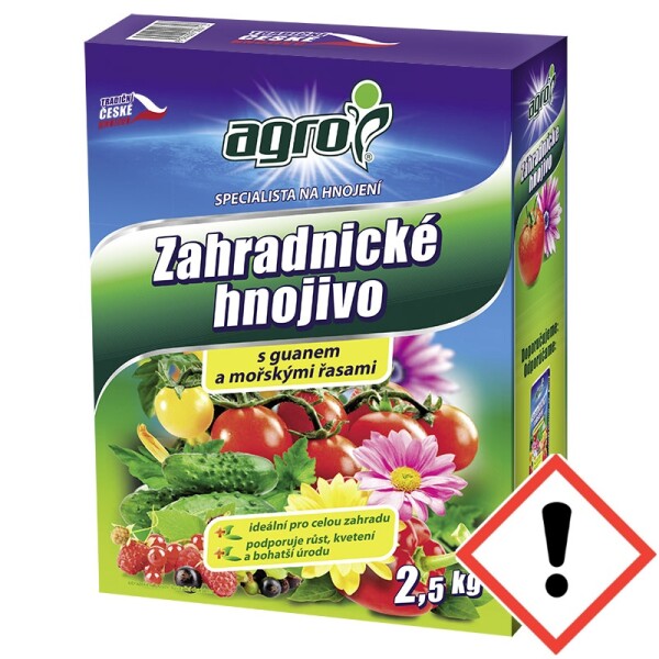 AGRO Záhradnícke hnojivo 2,5 kg