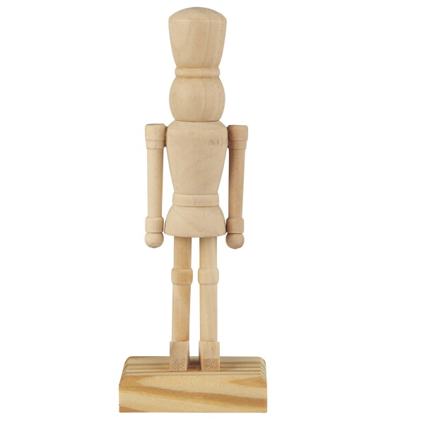 IB LAURSEN Drevená soška Nutcracker Square Feet Natural 21 cm