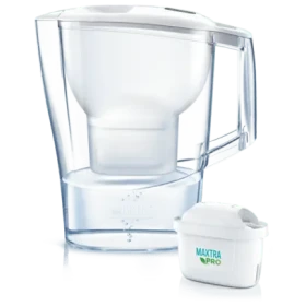 Brita Aluna biela / filtračná kanvica na vodu / 2.4 l / filter: Maxtra PRO (124 595)