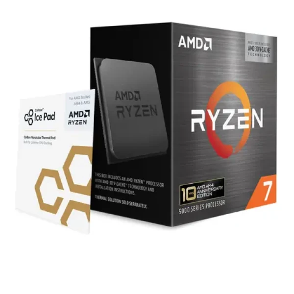 AMD RYZEN 7 5800X3D @ 3.4GHz / Turbo 4.5GHz / 8C16T / L1 512kB L2 4MB L3 96MB / AM4 / Zen 3 / 105W (100-100000651POF)