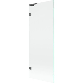 MEXEN/S - Lunar L vaňová zástena FIX 70 x 150, transparent, grafit kartáčovaná 897L-070-000-66-00