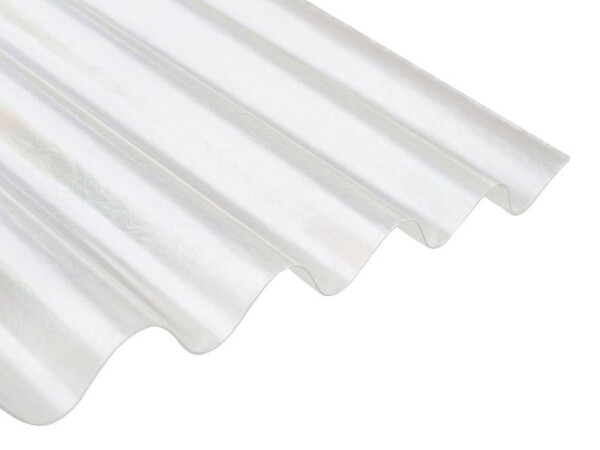 Sklolaminátová vlnitá doska Guttapral PES - 2000 × 950 mm – 1,9 m² (číra)