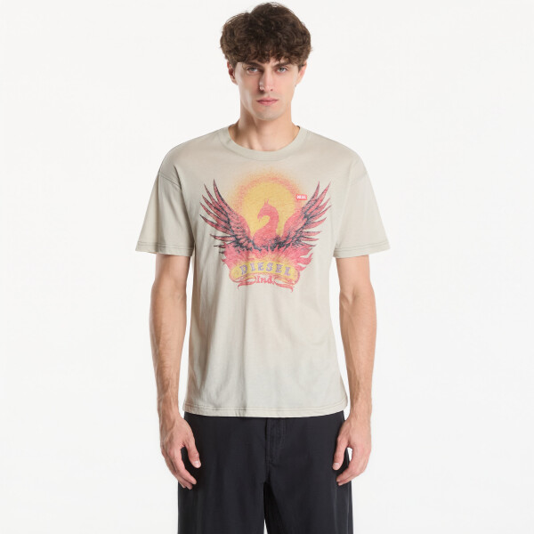 Tričko Diesel T-Norm-Aa1 T-Shirt Aluminum L